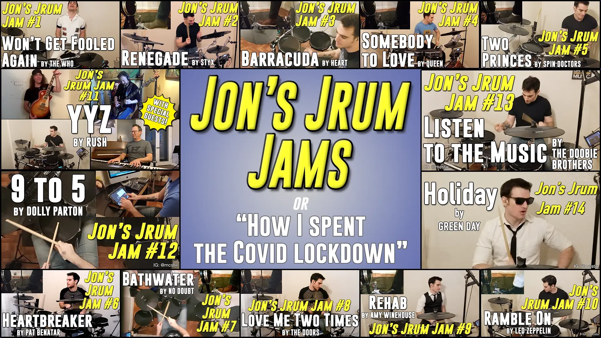 Jon's Jrum Jams: Drum Covers